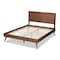 Baxton Studio Zenon Mid-Century Walnut Brown Finished Wood Full Size Platform Bed 156-9407-9419 - alternate 4
